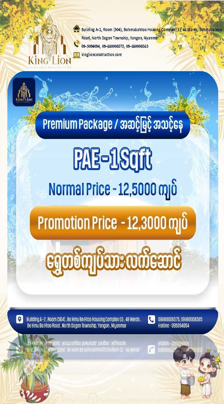 King Lion PAE Promotion Package Premium 